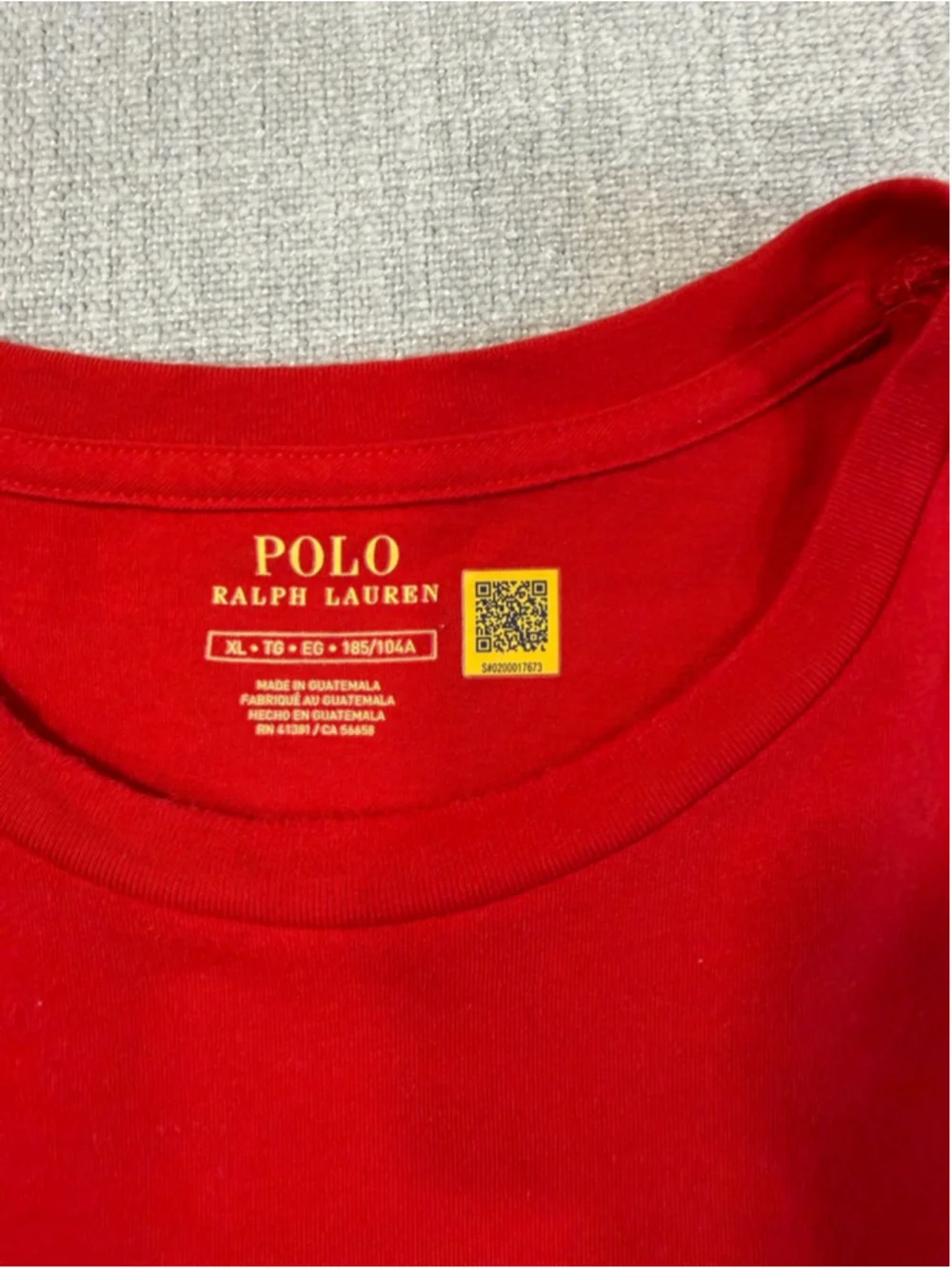 Polo Ralph Lauren mens red graphic logo cotton Tshirt size XL